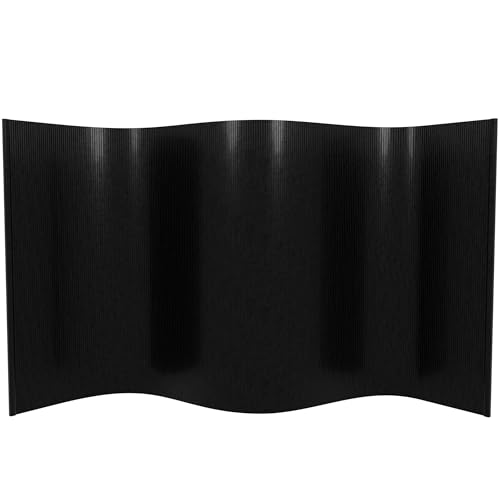 Oriental Furniture 6 ft. Tall Bamboo Wave Screen - Natural