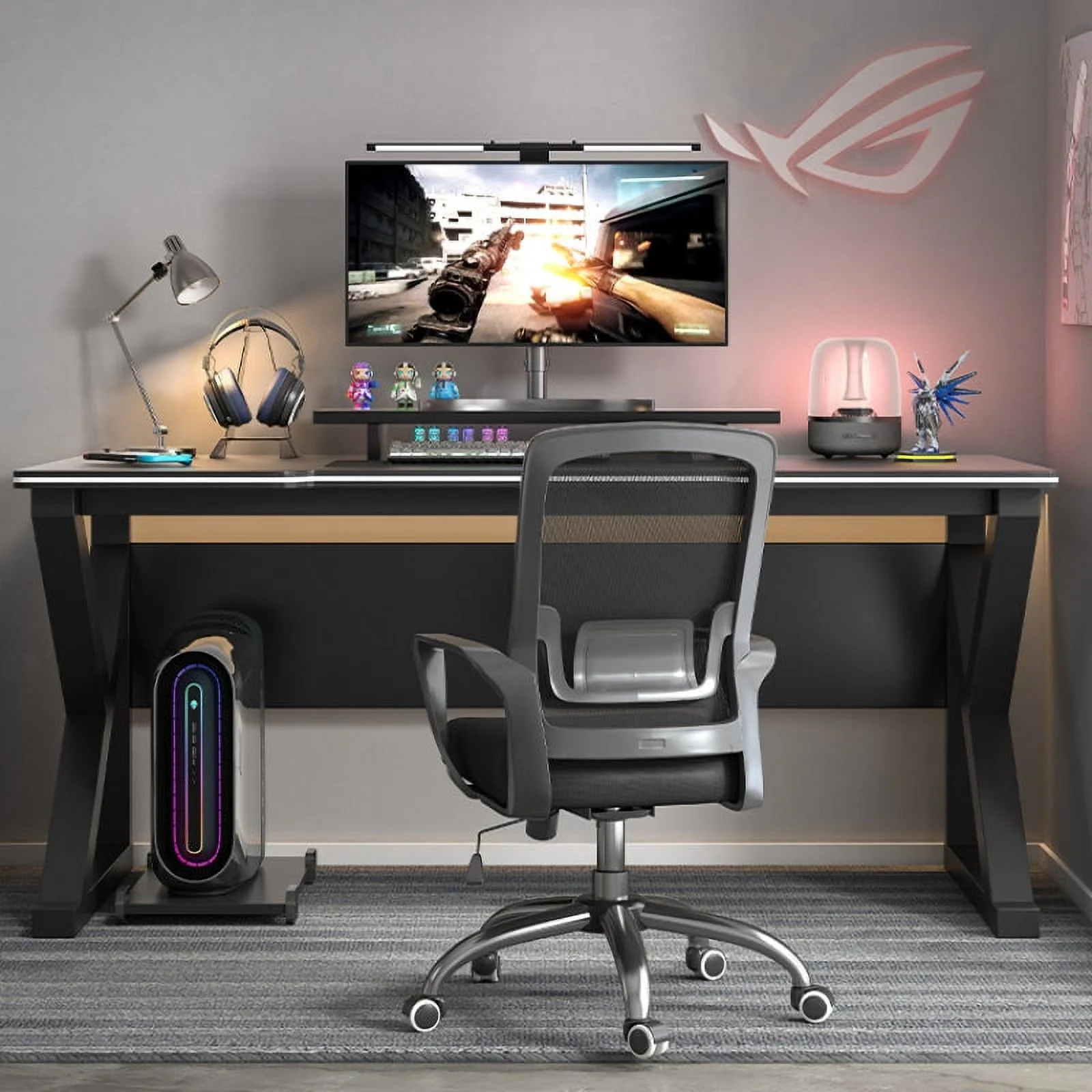 LYHOE Gaming Desk and Chair Set, Ergonomic 31.5