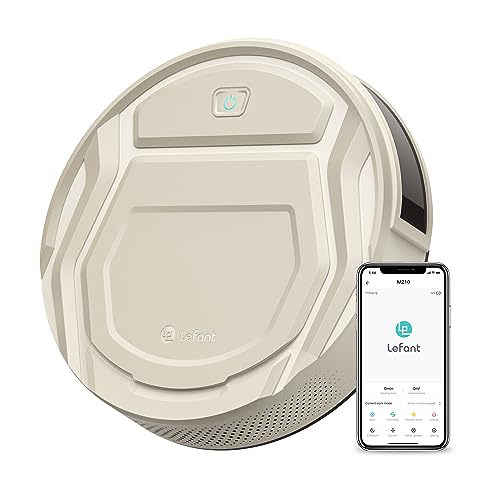 Lefant M3 Robot Vacuum, Robot Vacuum and Mop, 12000Pa Suction, Anti-Tangle Brushes, Dual Spinning Mop, Auto Mop Washing, Drying, Self-Emptying, Self-Refilling, for Pet Hair Dust, App Voice Control