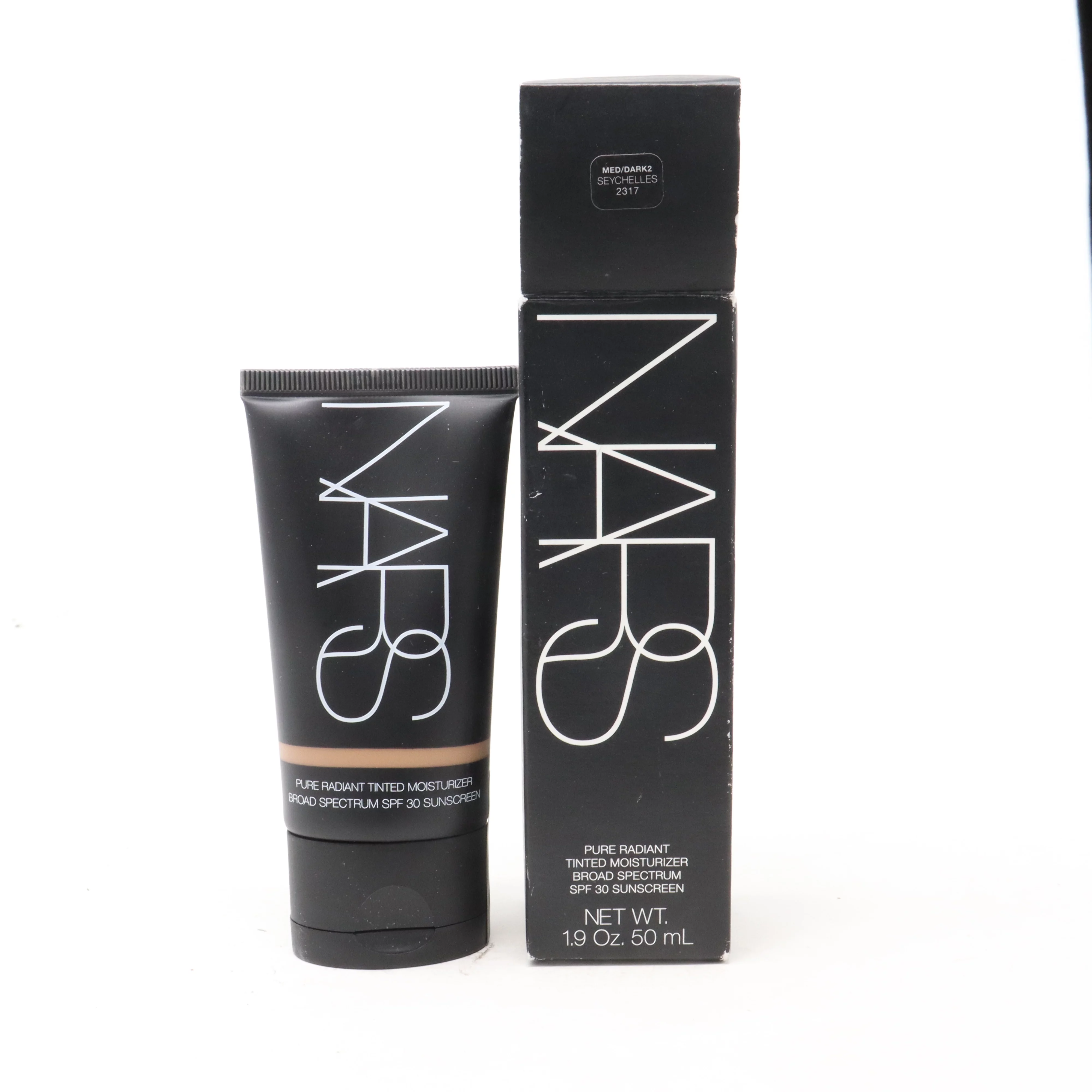 Nars Pure Radiant Tinted Moisturizer Spf 30 1.9oz Med/Dark 2 Seychelles New