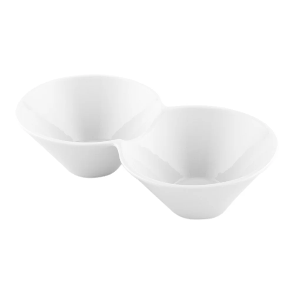 12 oz Round White Porcelain Bowl Set - 9