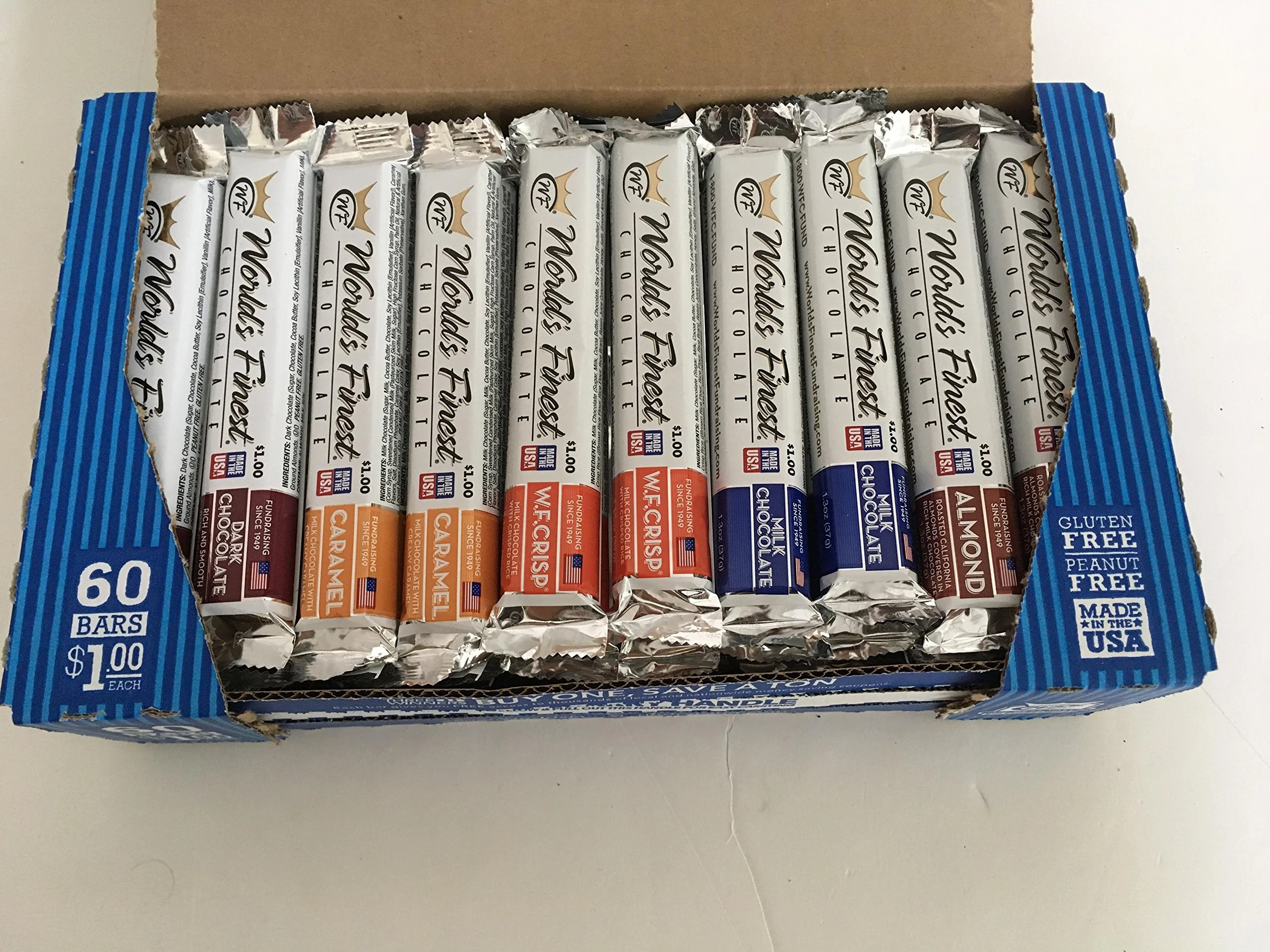 BuyBocceBalls Listing - NEW and IMPROVED - 50 BARS - World's Finest Chocolate -Variety Pack