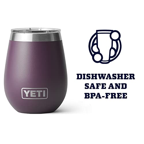 YETI Rambler 10 oz Wine Tumbler, Vacuum Insulated, Stainless Steel with MagSlider Lid, Navy