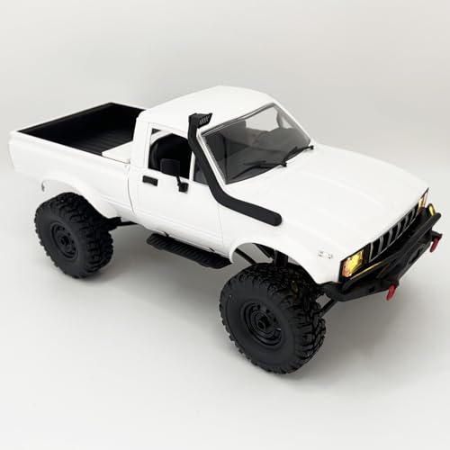 WPL C24-1 RC Rock Crawler 4x4 RC Truck Off Road 1/16 RC Crawler, Remote Control Truck Pickup RTR All Terrain 2.4 GHz with Proportional Throttle Steering Independent Suspension for Adults