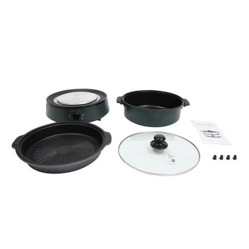 Electric Hot Pot Electric Removable Non Stick Split Kitchen Cooker 4 L 1350W