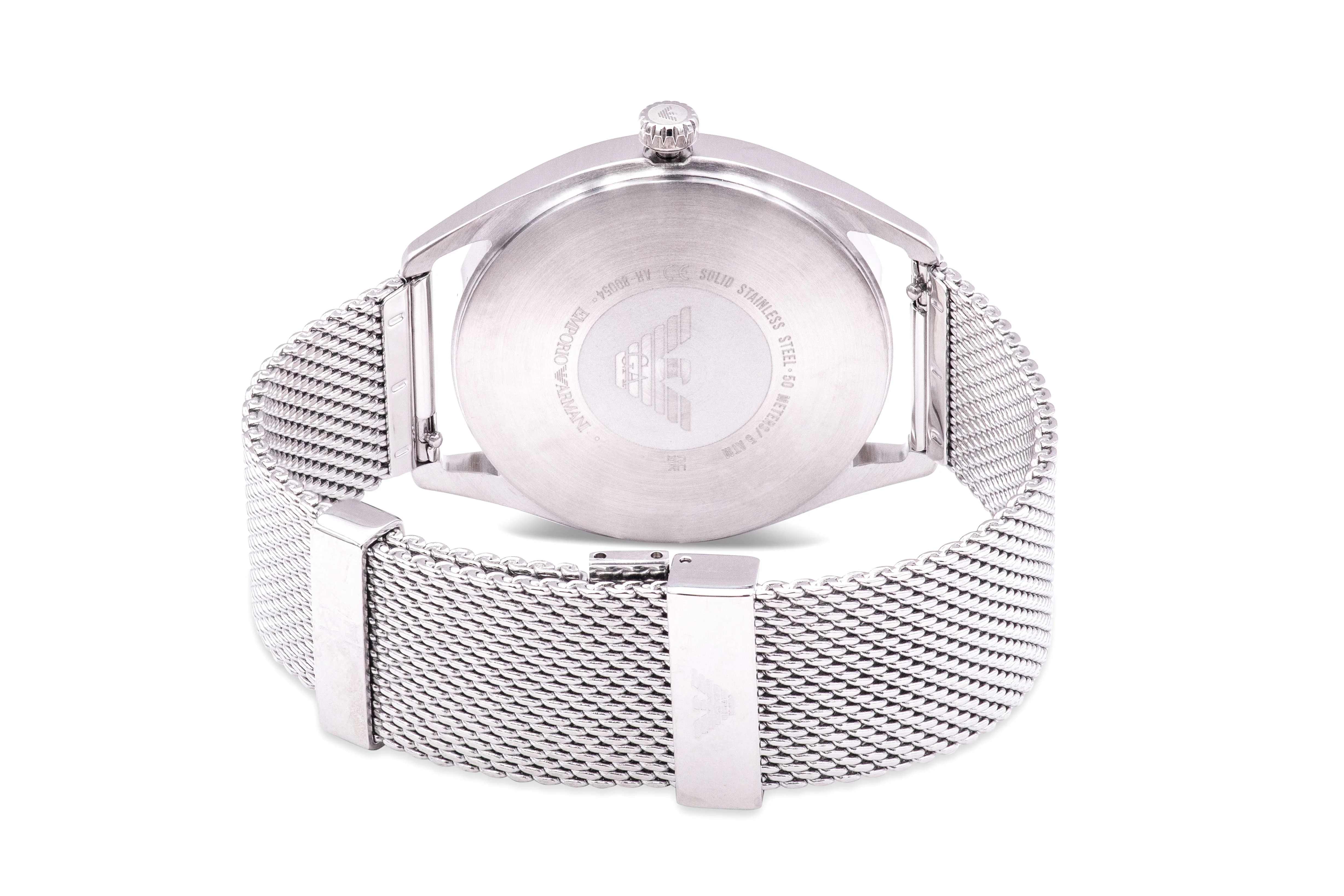 Emporio Armani Stainless Steel Mesh Mens Watch and Interchangeable Strap AR80054