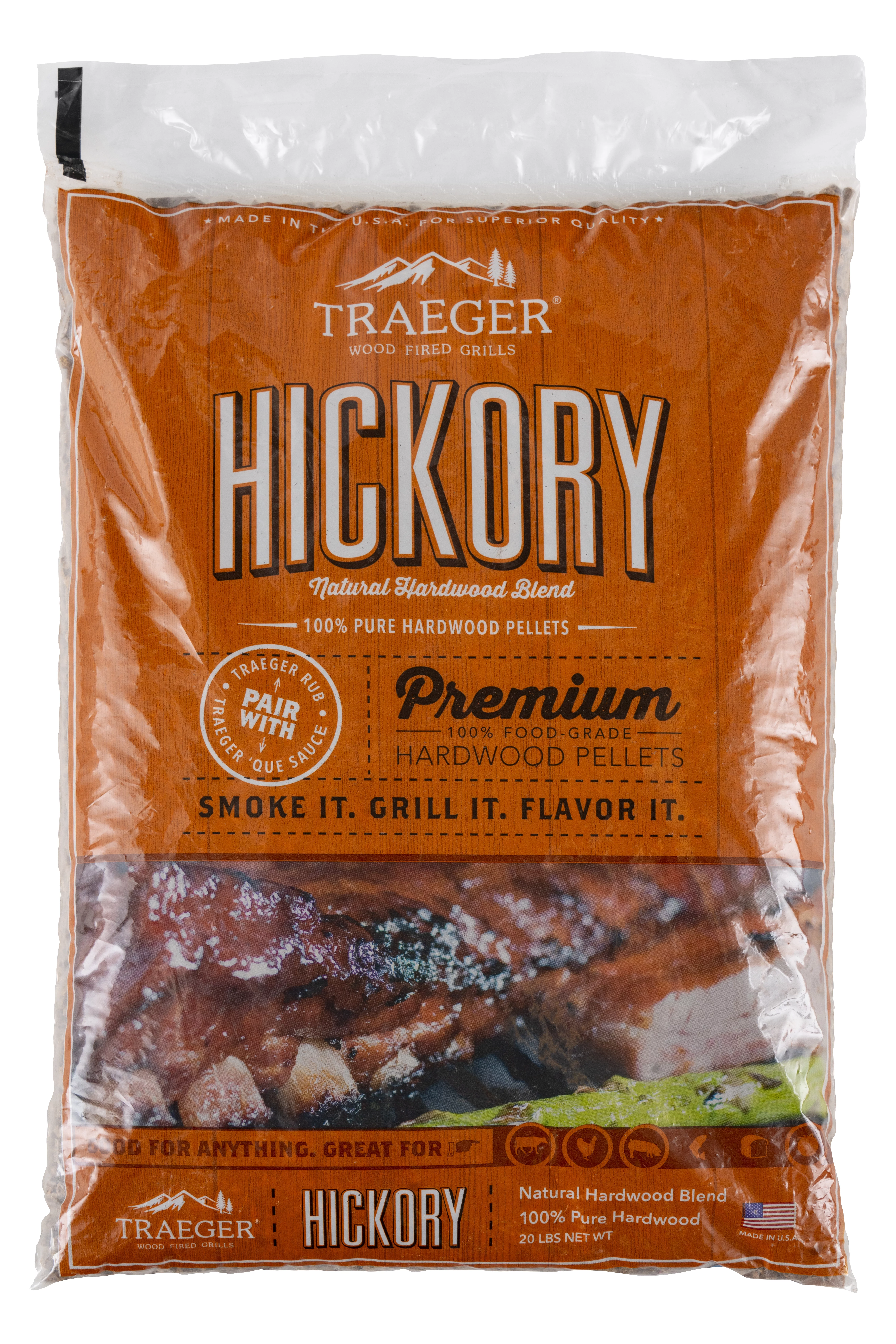 Traeger Hickory Pellets (20LB Bag)