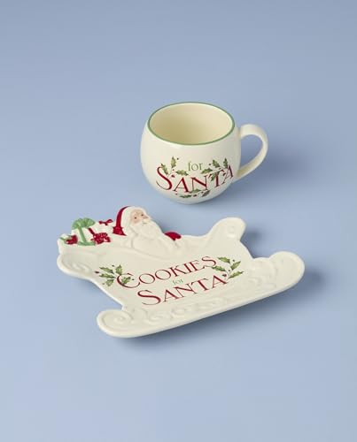 Lenox 882207 Hosting The Holidays Santa Spoon Rest, Christmas