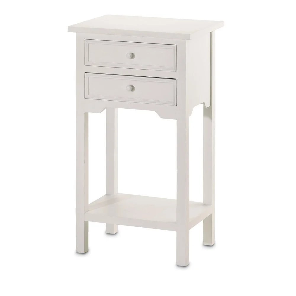 Accent Plus Classic Side Table - White