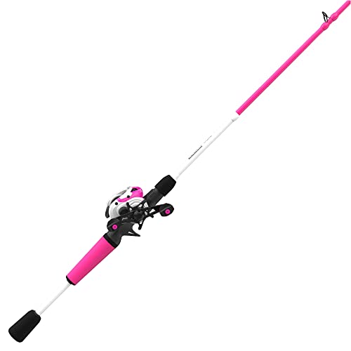 Zebco Roam Baitcast Reel and Fishing Rod Combo, 6-Foot 6-Inch 2-Piece Medium-Heavy Power, Fast Action Rod, DynaMag Cast Control, 6.1:1 Gear Ratio, 12-Pound Line