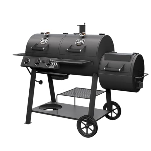 Oklahoma Joe's Canyon Combo Charcoal and Gas Smoker & Grill, Black - 24203004
