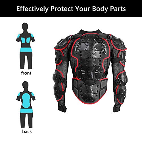 Motorcycle Armor Dirt Bike Gear Motorcycle Protective Jacket Protector Motocross Protector Riding Armor Protection Cycling Protective Armor Racing Biking Protector Full Body Gear Men Women