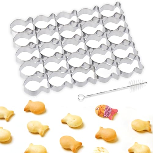 AIERSA Mini Gingerbread Cookie Cutter,Small Christmas Cookie Cutters,1 Inch Tiny Gingerbread Man Shapes Cookie Cutter,20 Cavity Metal Stainless Steel Christmas Cookie Cutters