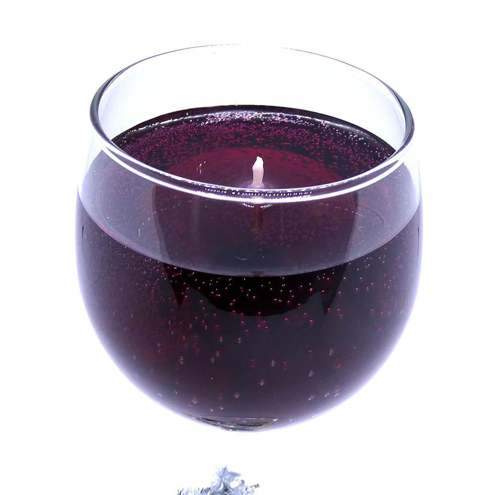 Merlot Scented Wine Candle in Glass 100+ Hours Made in USA by The Gel Candle Company
