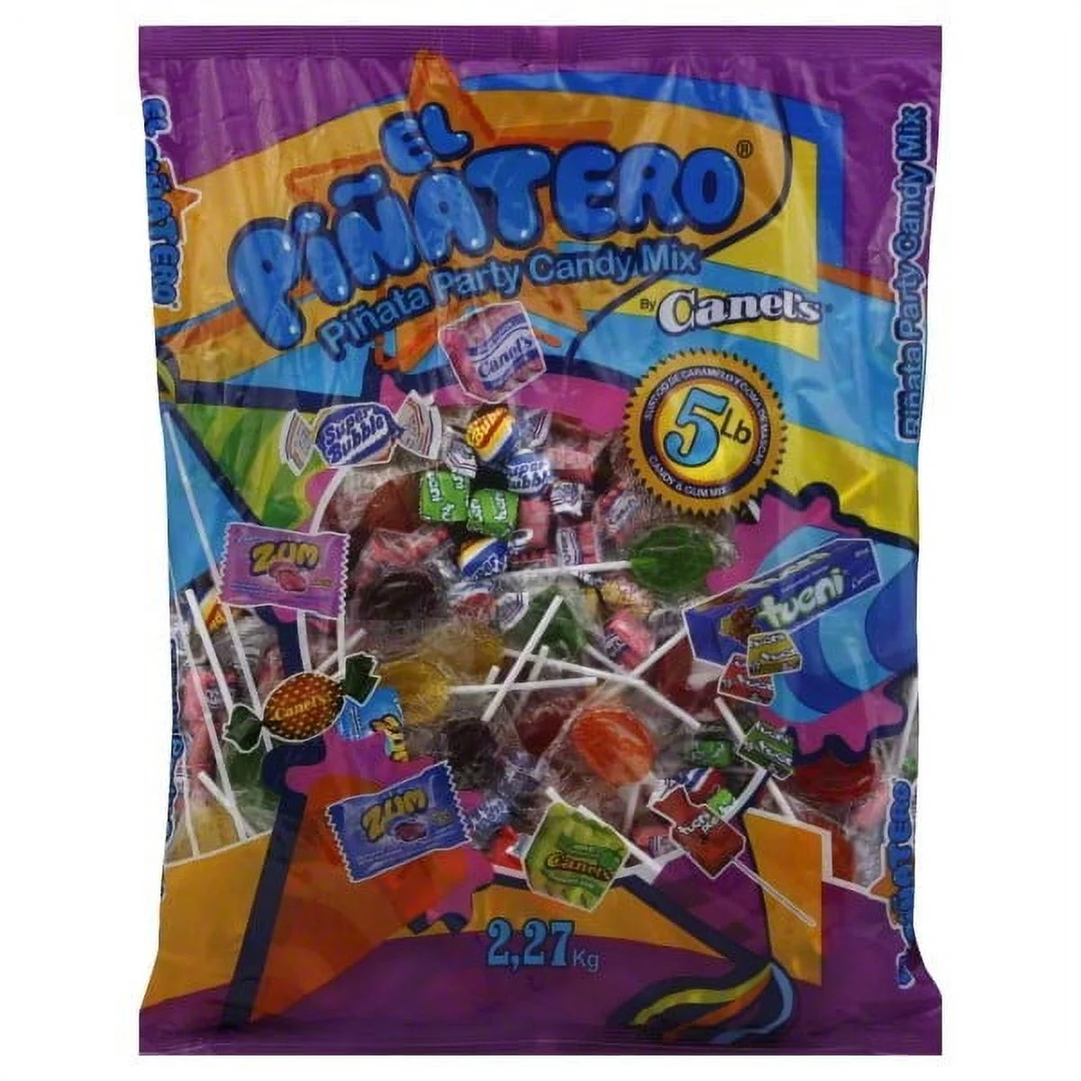 Canel's El Pinatero Pinata Party Candy Mix, Assorted Fruit Flavors, 80 oz Bag