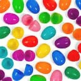 Pre Filled Chocolate Candy Plastic Easter Eggs With Egg Token (100)