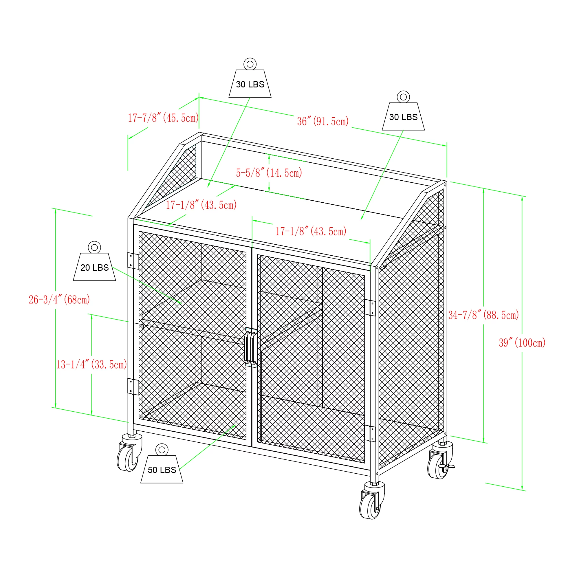Walker Edison Industrial Bar Cabinet with Wheels, Reclaimed Barn wood