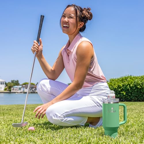 Cirkul 40oz. Carbon Stainless Steel Tumbler with Handle, All-Day StrawSip™, Double-Wall Insulated