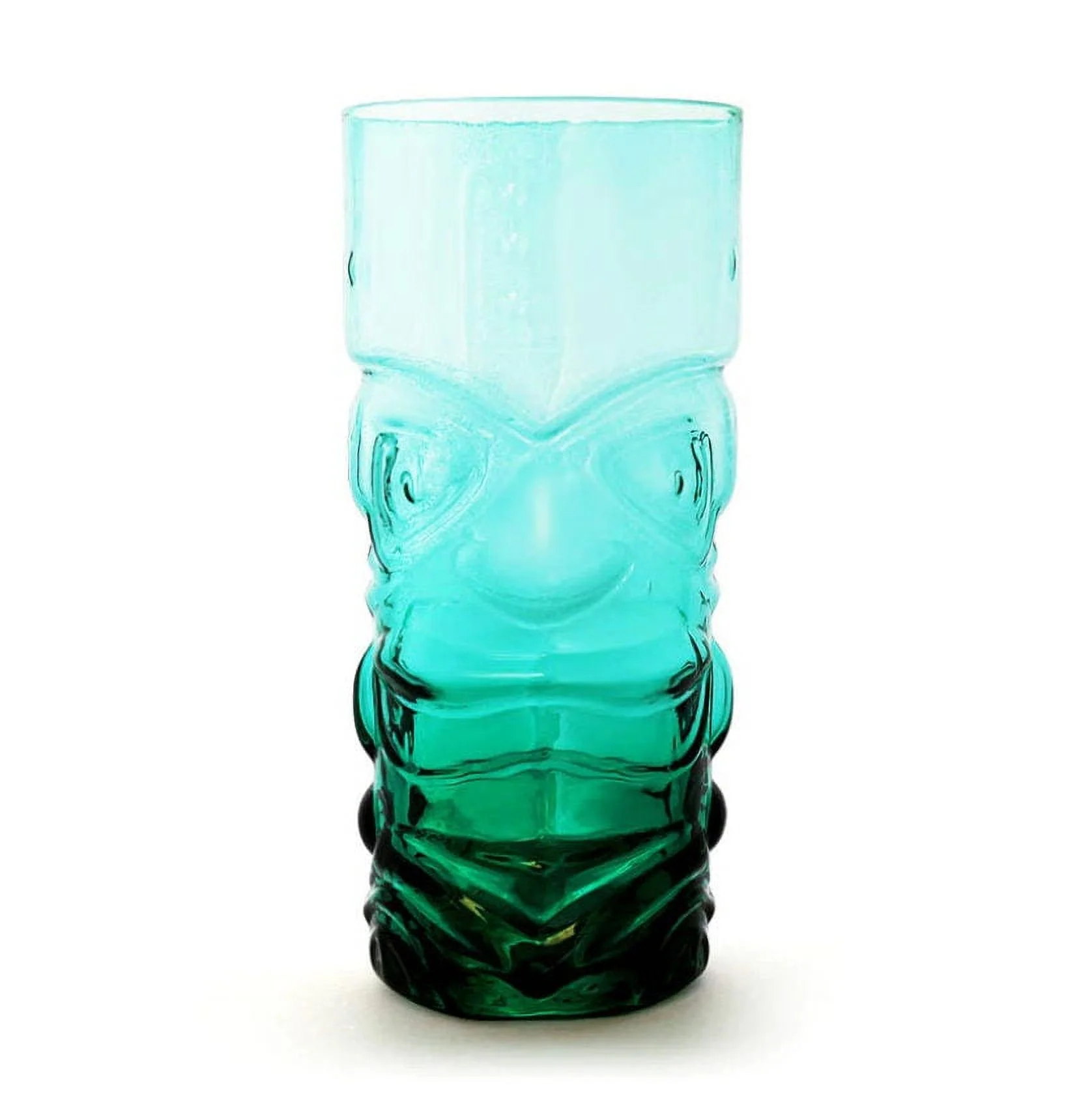 Blue Tropical Crystal Tiki Glasses (Set of 2)