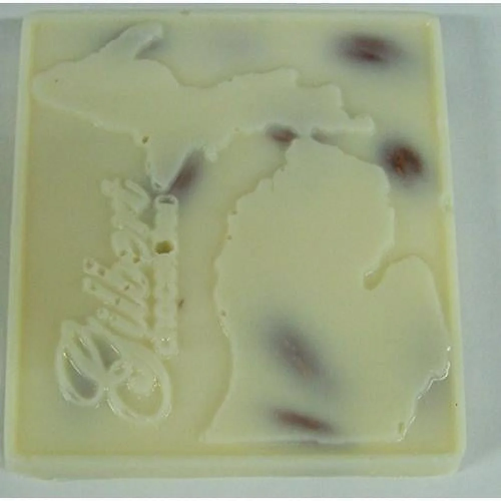 Chocolates Premium Almond Candy Bar - 6 Handmade 2.5 Ounce White Chocolate Candy Bar