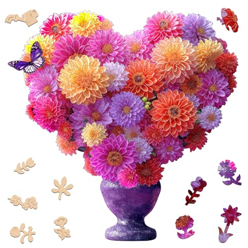 Bovearto Christmas Puzzle, Santa Claus Wooden Puzzles for Adults, Xmas Wood Puzzle Adult Unique Shaped Wooden Brain Teaser Puzzle for Kids Puzzles Gifts for Grandkids on Christmas 202 Pieces9.4