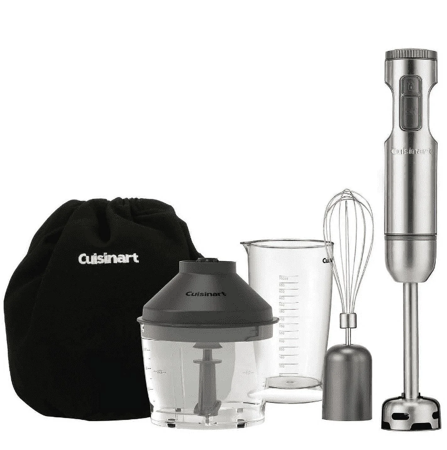 Open Box Cuisinart Immersion Hand Blender with Storage Bag - SILVER HB-900PCFR