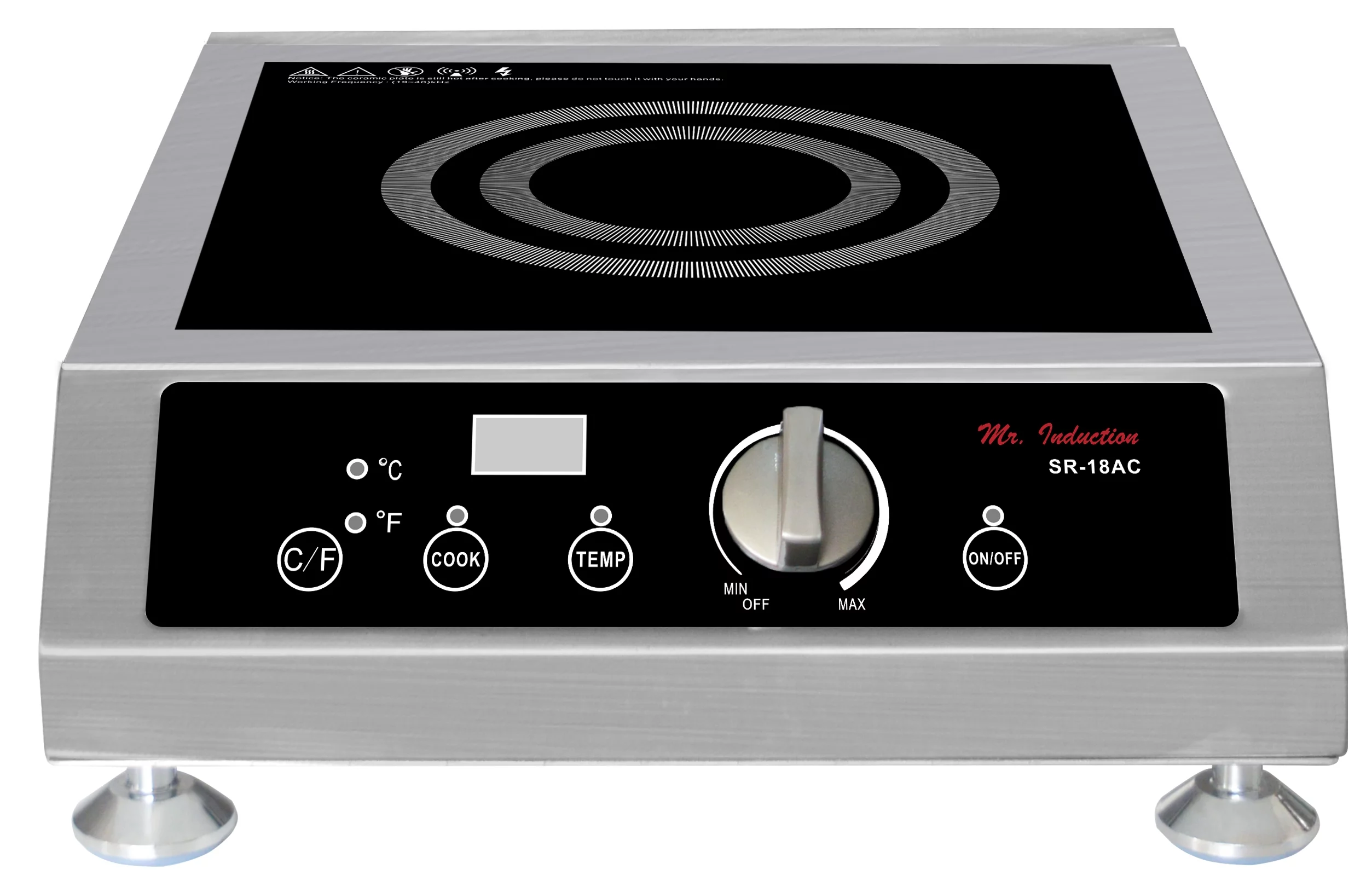 Sunpentown SR-18AC 1800W Countertop Commercial Range