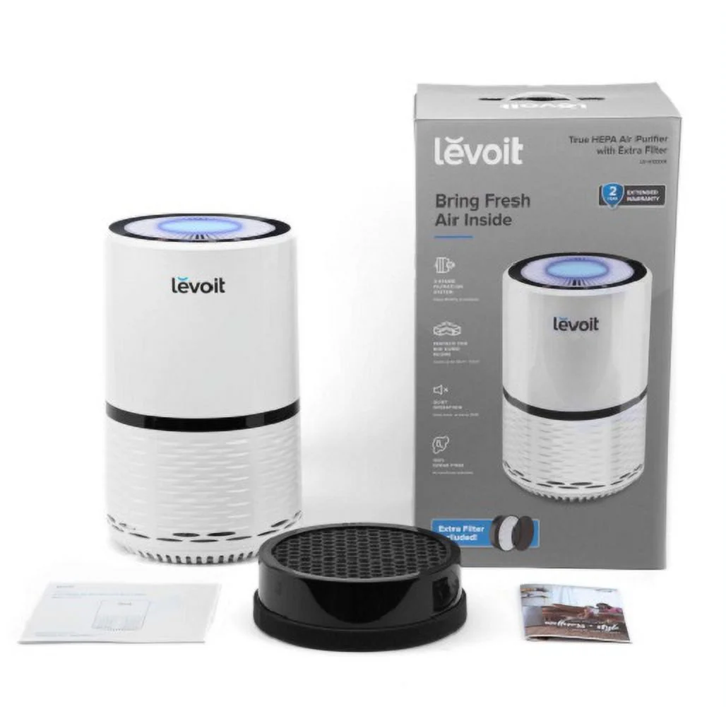 Refurbished LEVOIT HEAPAPLVNUS0021 Compact 125 sq. ft. True HEPA Air Purifier with Bonus Filter