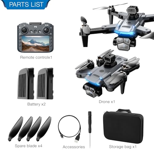 model S166MAX 4.3-Inch HD Screen Remote Control Drone with Dual Cameras | Foldable Portable Quadcopter | 150m Range, 1080P Video, Smart Obstacle Avoidance