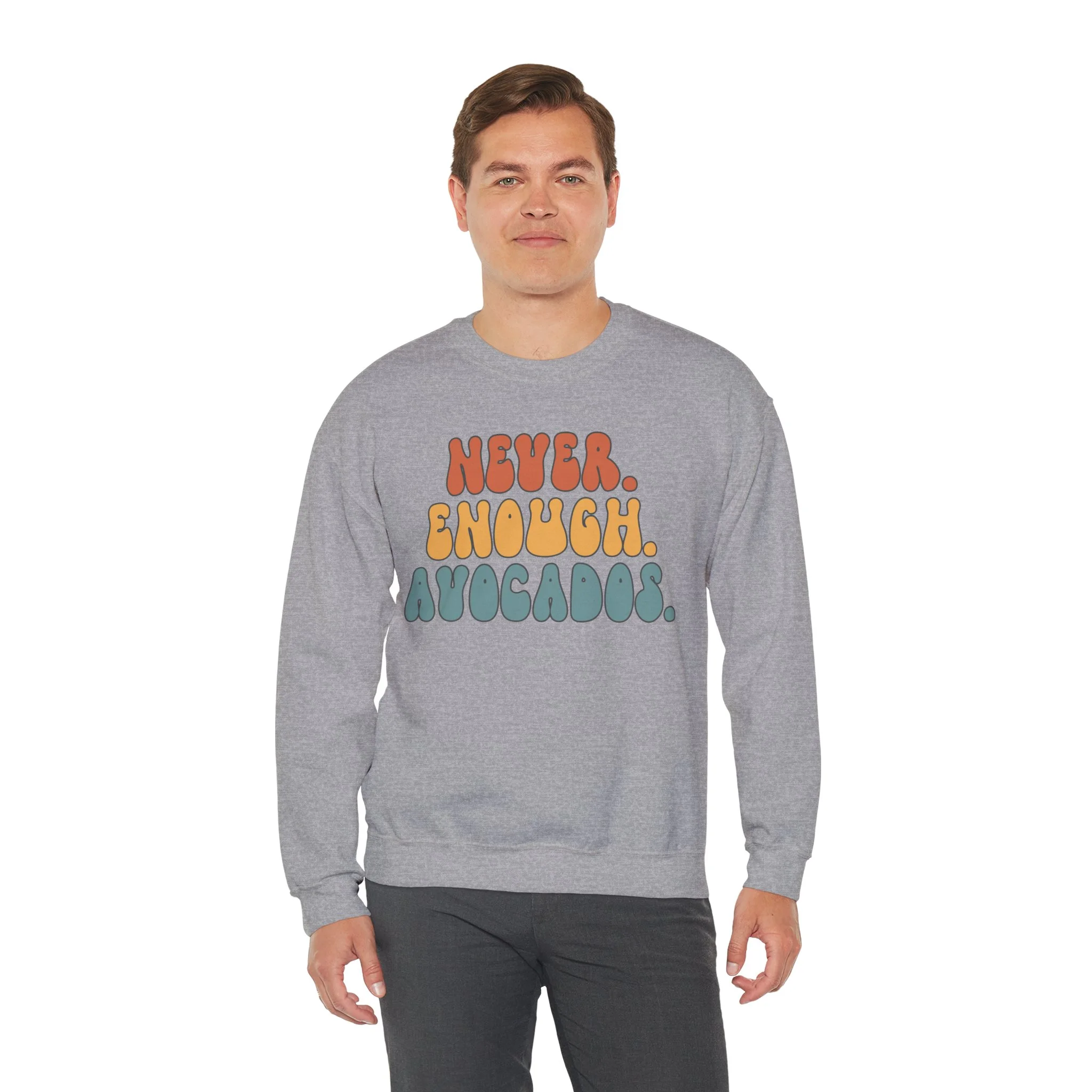 Avocado Sweatshirt Gifts Crew Neck Shirt Long Sleeve Unisex