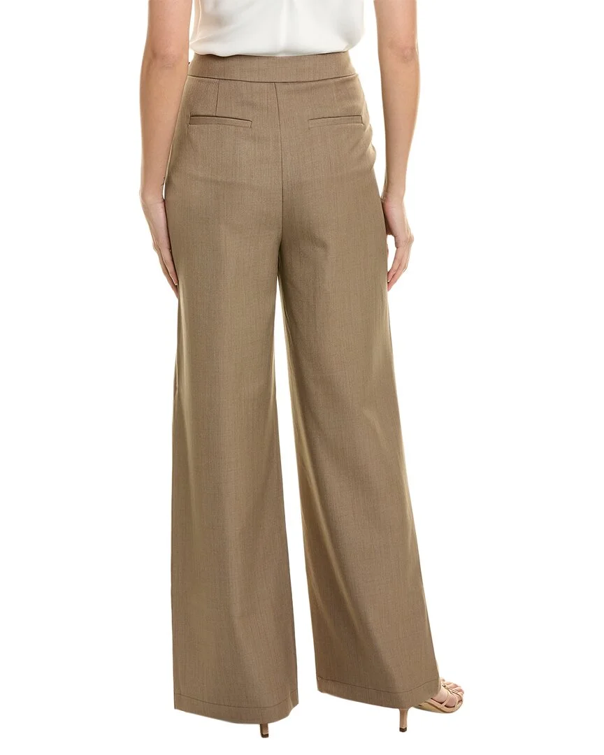 Avec Les Filles womens  Wide Leg Trouser, M, Brown