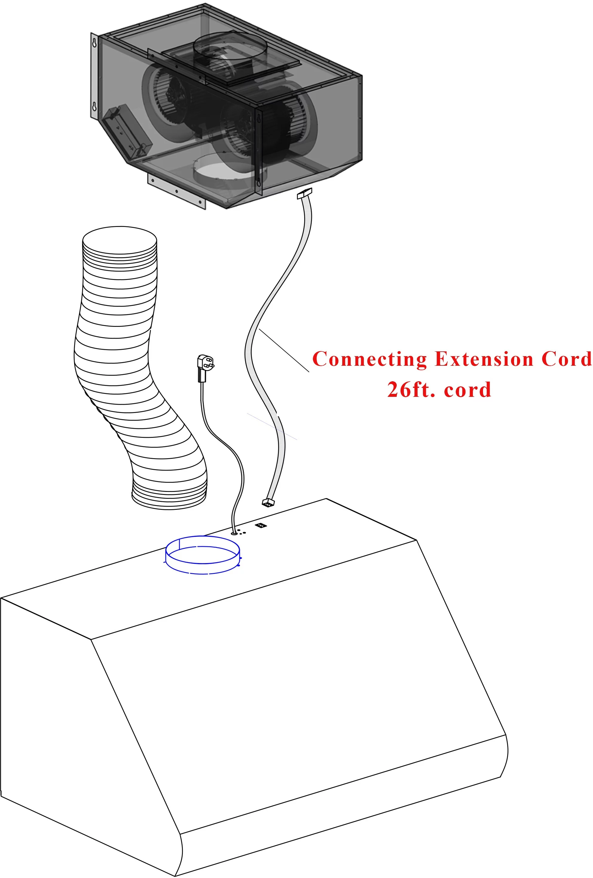 ZLINE 48 in. 900 CFM Remote Blower Island Mount Range Hood in Stainless Steel (GL2i-RS-48)