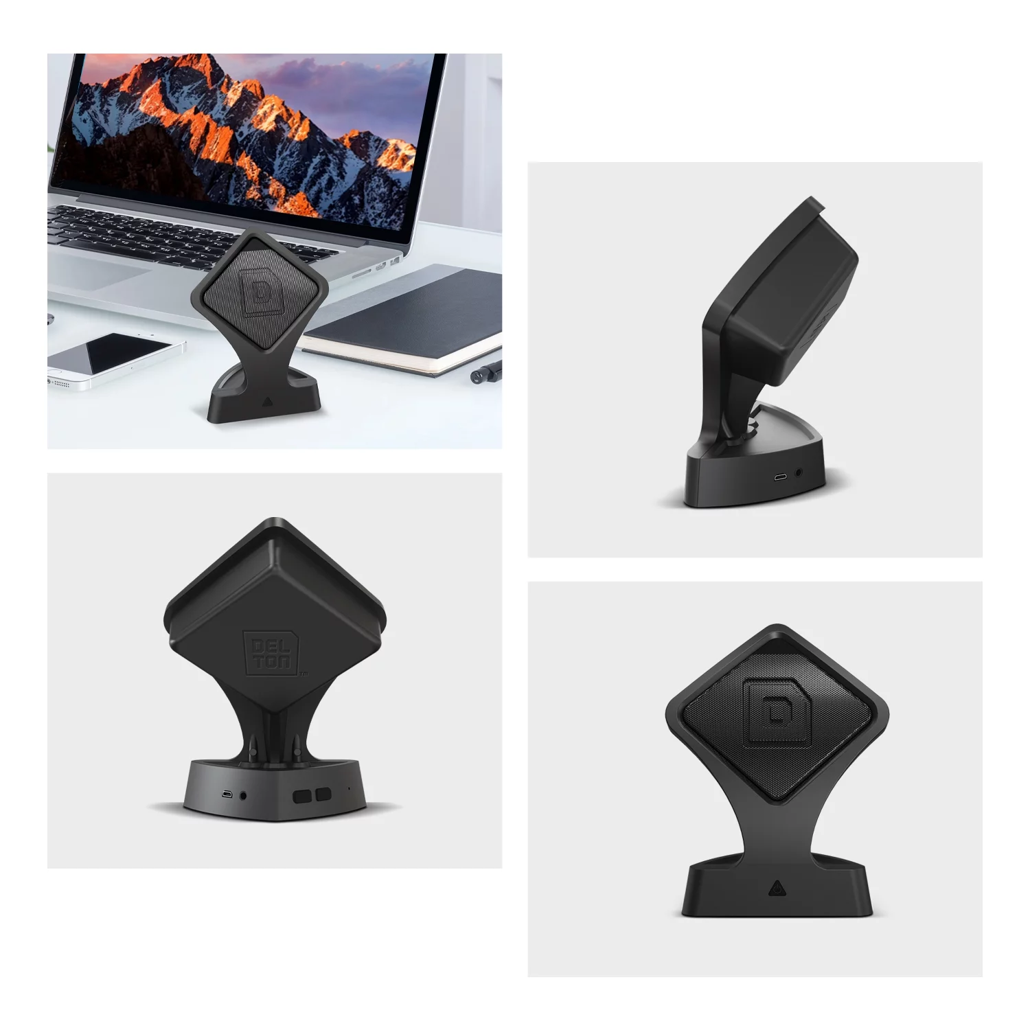 Delton Products Portable Bluetooth Speaker, Black, DLSPKR