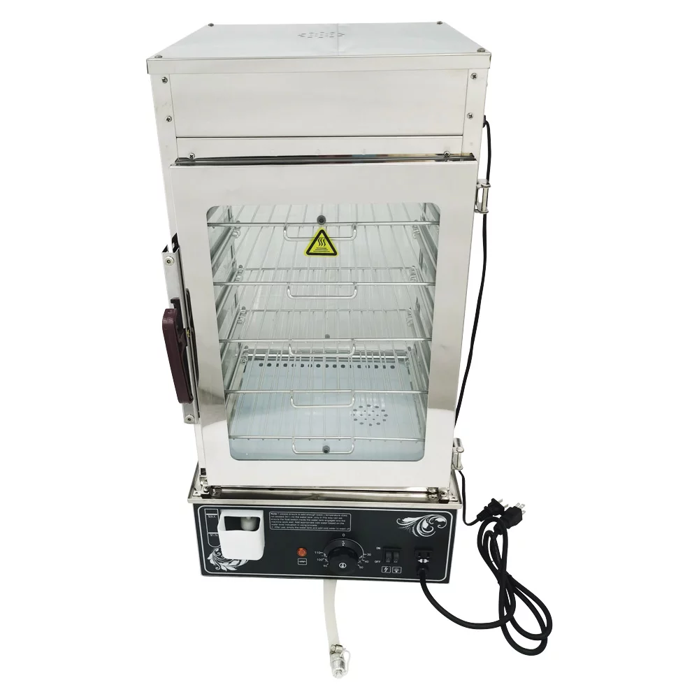 INTSUPERMAI Electric Steamed Buns Insulation Machine Fast Food Display Warmer Showcase