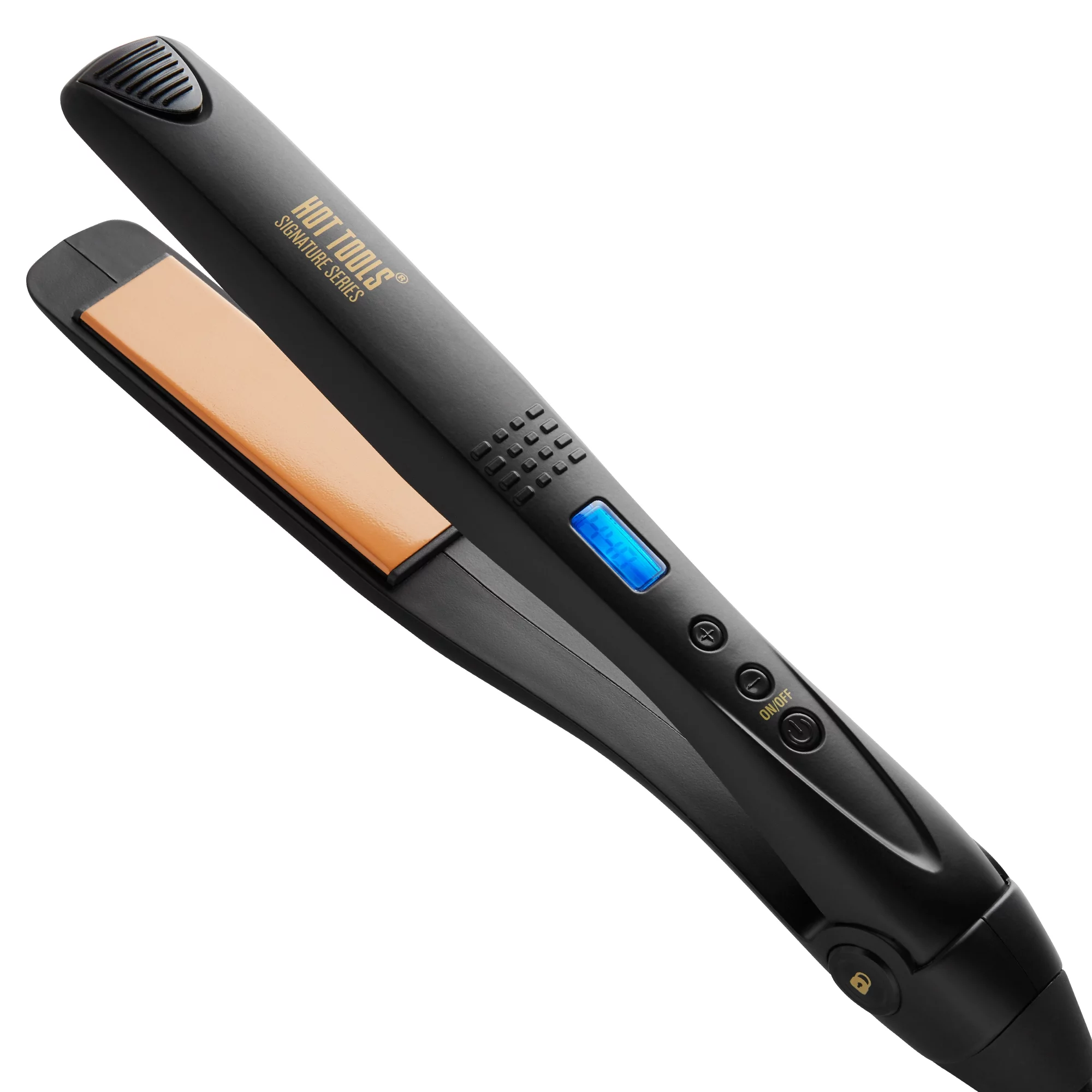 Hot Tools Pro Signature Ceramic 1" Digital Flat Iron, Black