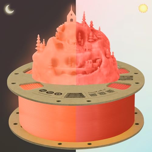 OVERTURE PLA Filament 1.75mm PLA 3D Printer Filament, 2kg Cardboard Spool (4.4lbs), Dimensional Accuracy +/- 0.02mm, Fit Most FDM Printer (Black 2-Pack)