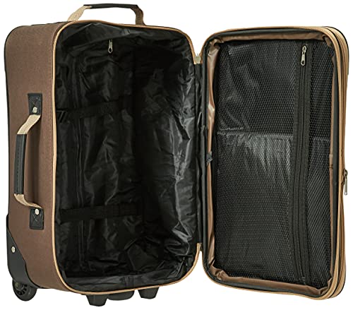 Rockland Fashion Expandable Softside Upright Luggage Set, Charcoal, 2-Piece (14/19)