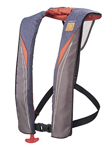 BLUESTORM Cirrus26 Inflatable PFD Life Jackets for Adults | US Coast Guard Approved Automatic Life Vest w/Manual Override Convertibility