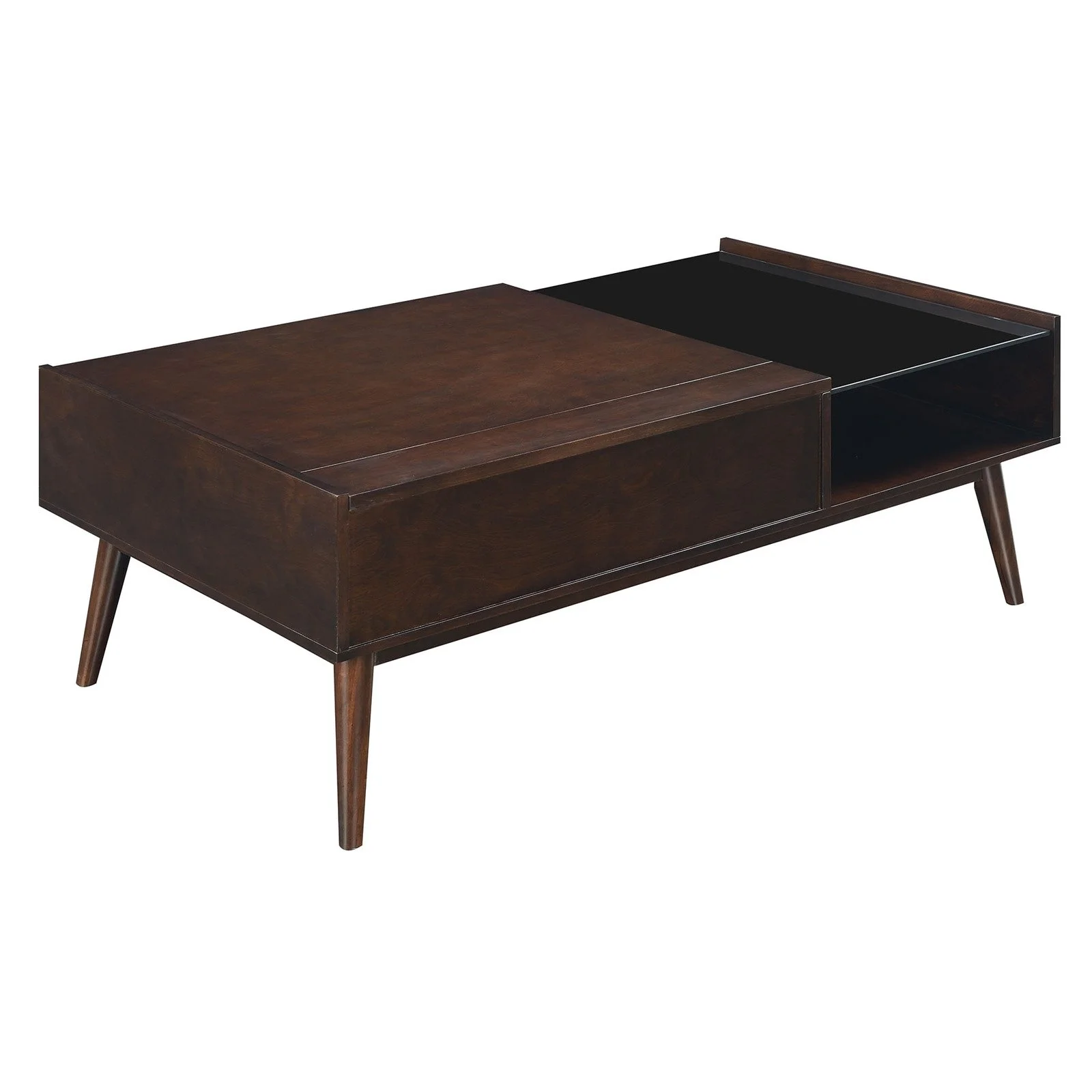 Picket House Morgan Mid-Century Lift-Top Coffee Table in Espresso