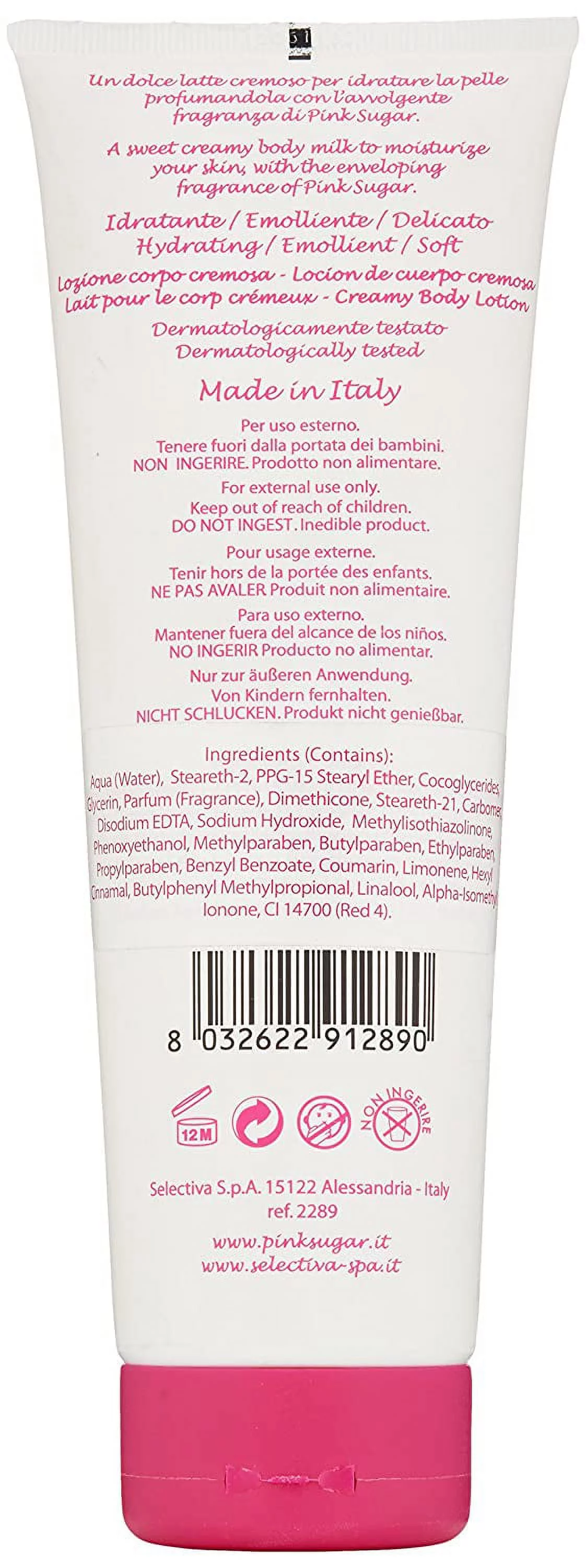 PINK SUGAR by Aquolina BODY LOTION 8.4 OZ Aquolina PINK SUGAR WOMEN