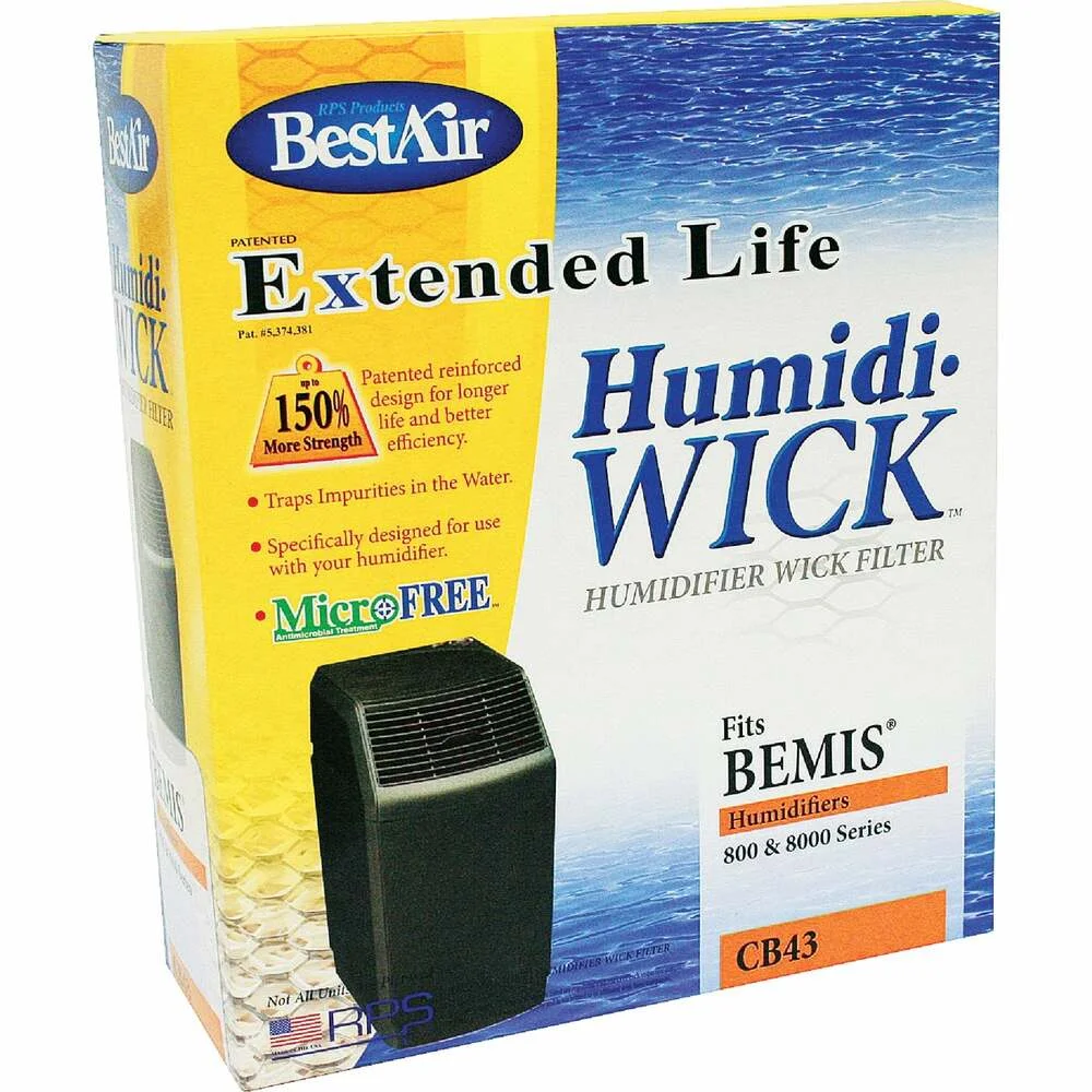 BestAir Extended Life Humidi-Wick CB43 Humidifier Wick Filter CB43 Pack of 6 CB43 505552