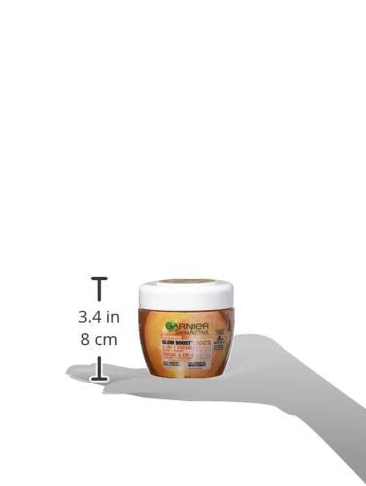 Pack of (4) Garnier SkinActive Glow Boost 2-in-1 Facial Mask and Scrub, 6.76 fl oz