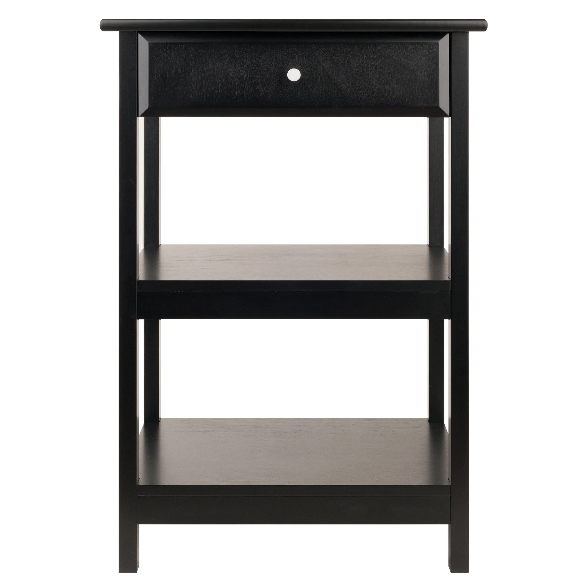 Winsome Wood Delta Home Office Printer Stand, Black Finish