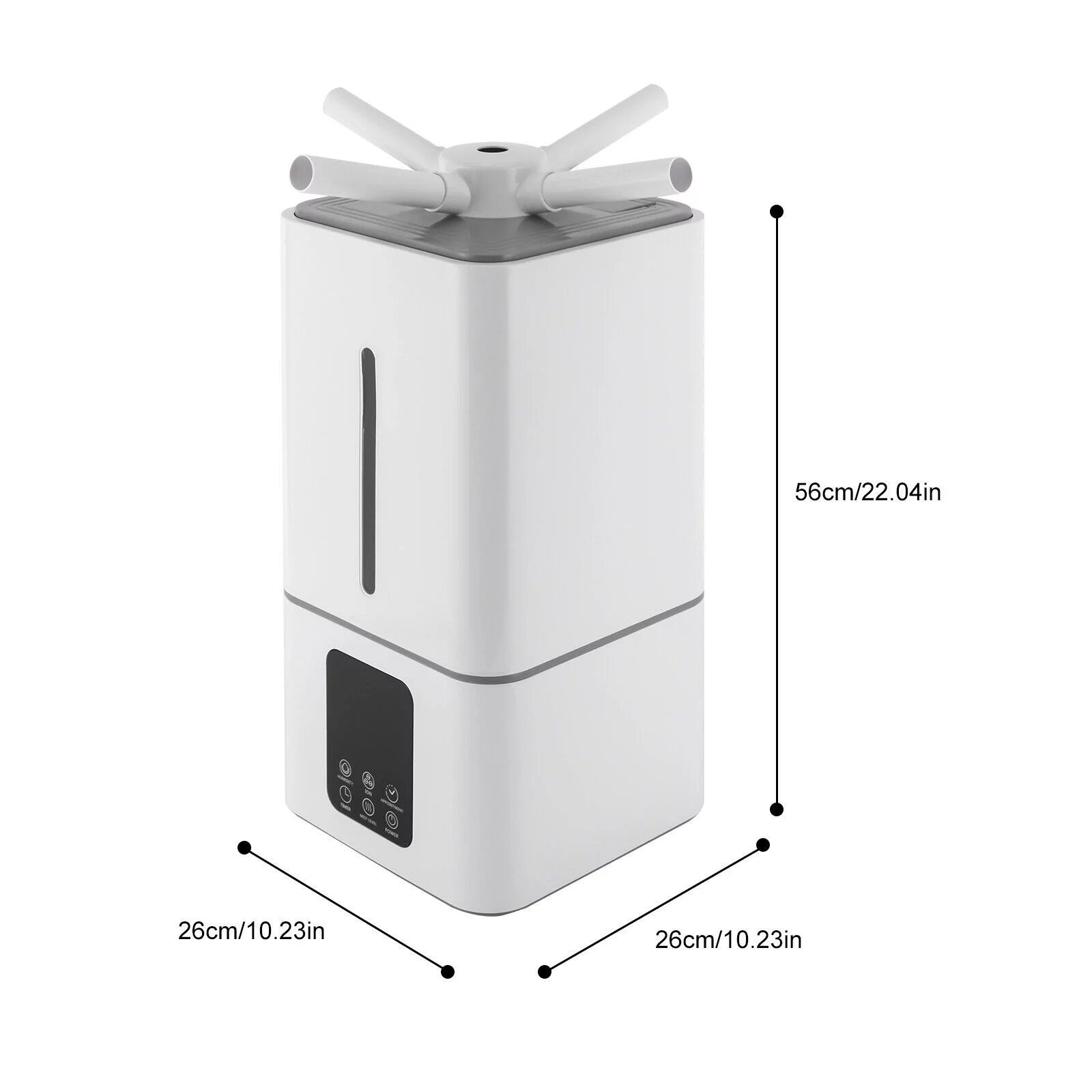 Miumaeov 3.4 Gallons Commercial Humidifier Whole-House Style Large Humidifier 13L 1500ml/h