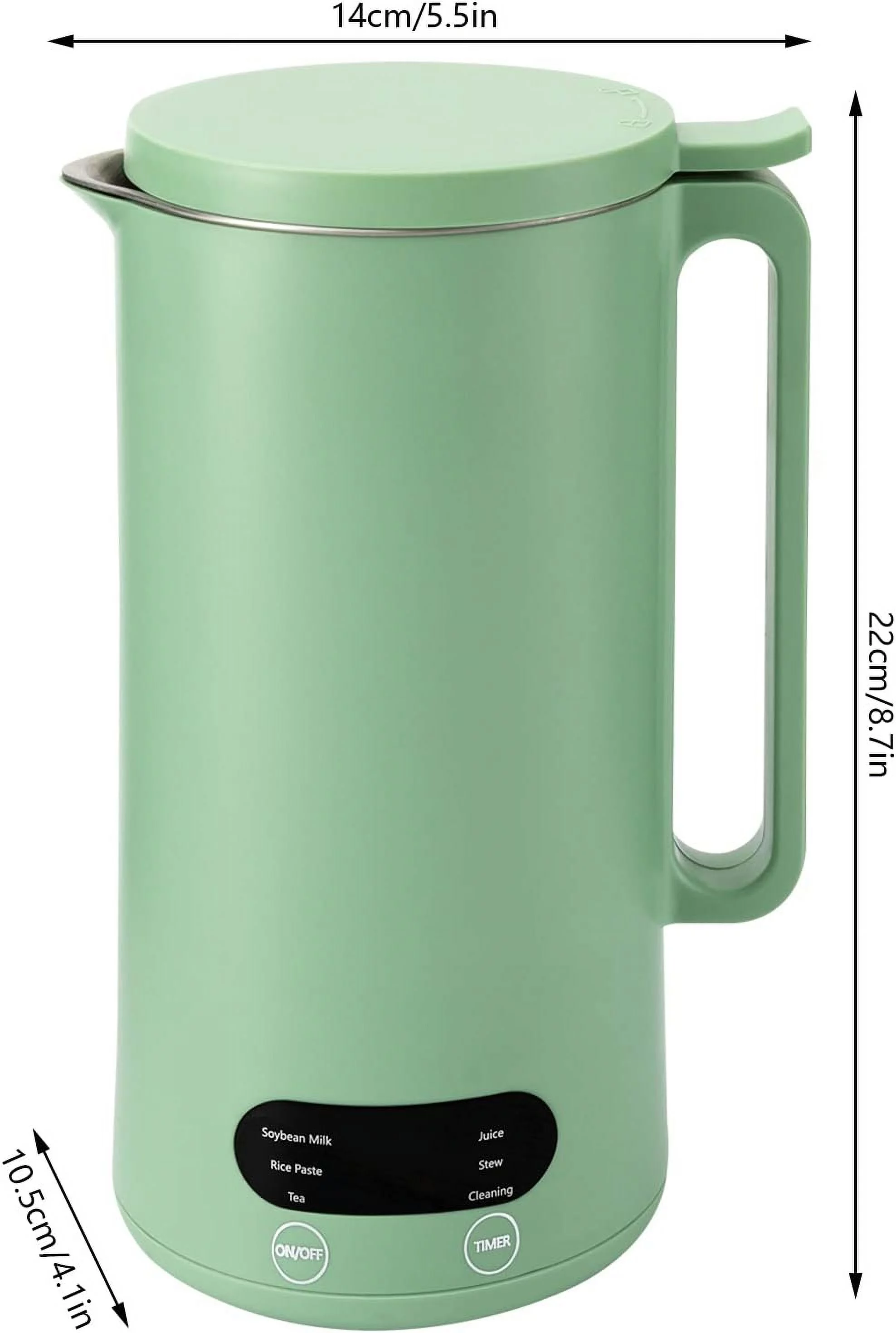 TFCFL Soymilk Maker 350mL Juicer Soy Milk Machine Stainless Steel Multi Cooker Mixer