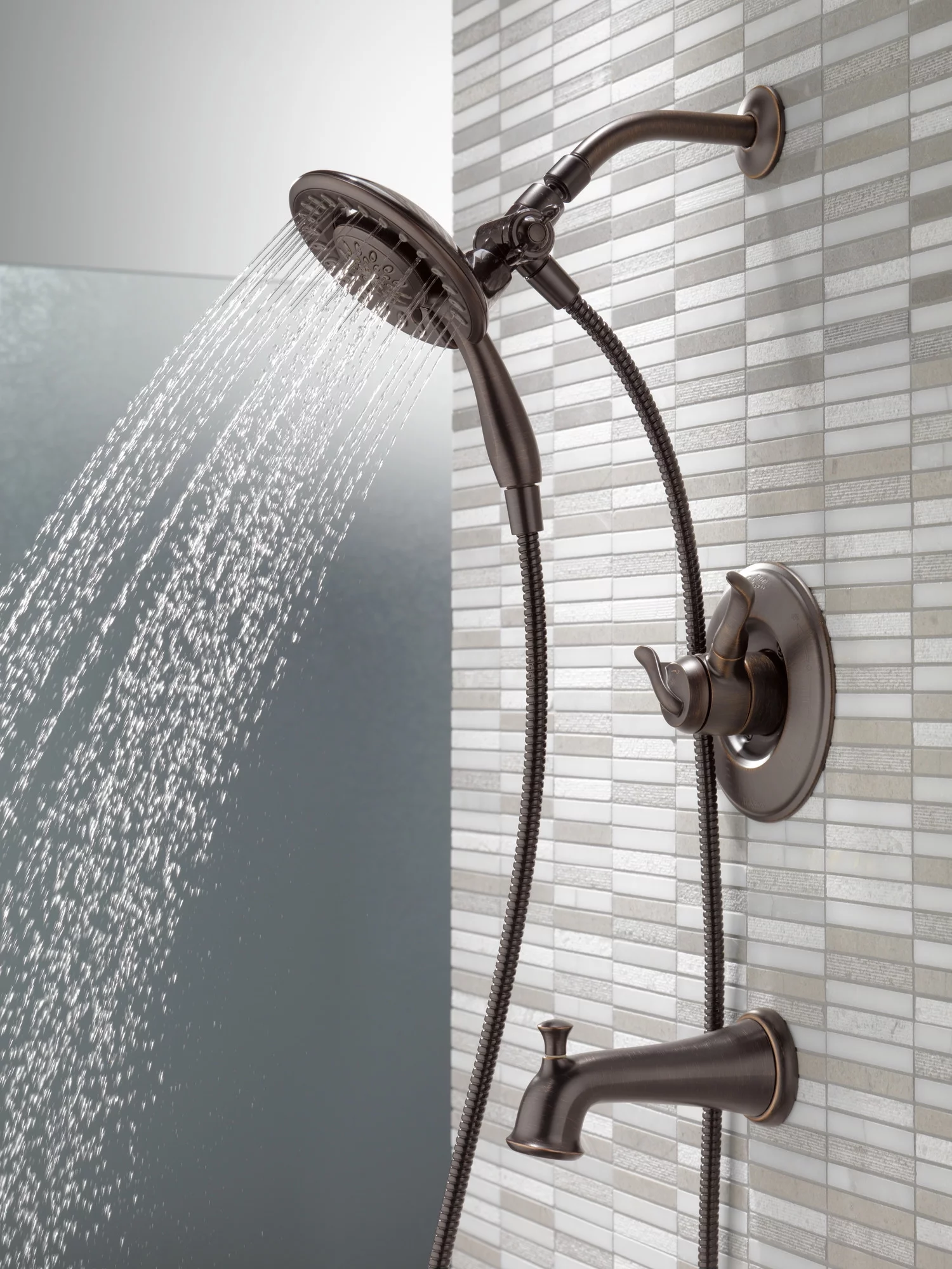 Delta Linden Monitor 17 Series Tub & Shower Trim with In2ition in Venetian Bronze T17494-RB-I Faucet