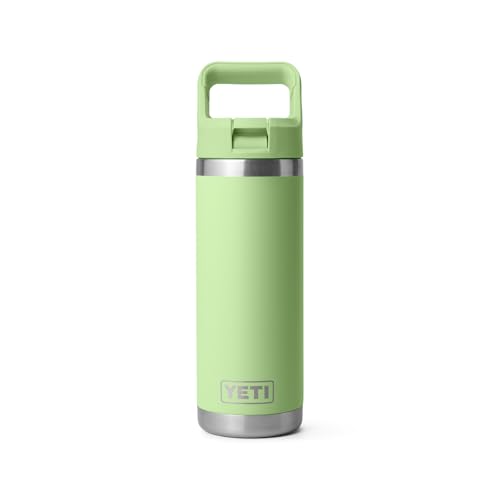 YETI Rambler 18 oz Bottle, Vacuum Insulated, Stainless Steel with Straw Cap, Beekeeper