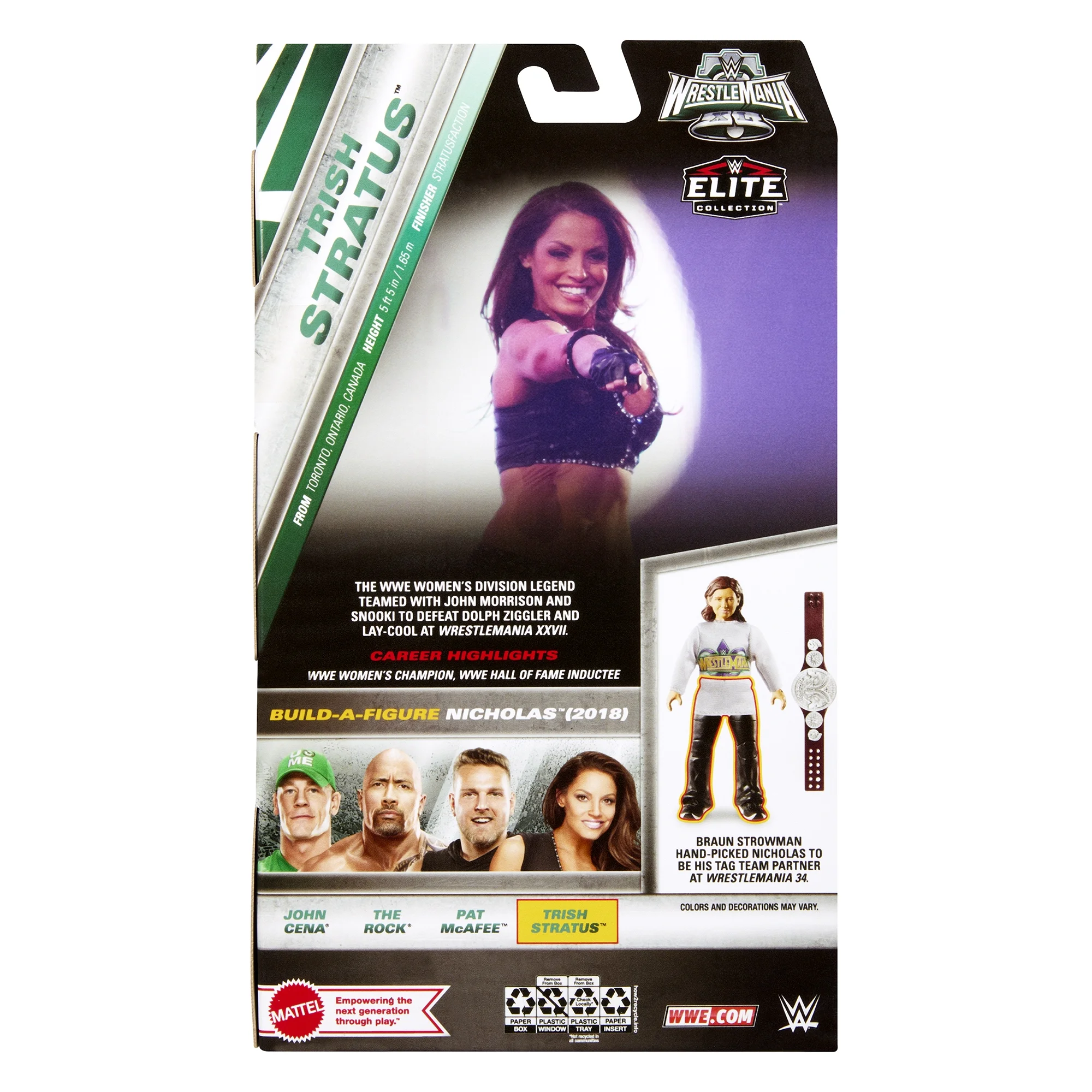 Trish Stratus - WWE Elite WrestleMania 40 Mattel WWE Toy Wrestling Action Figure