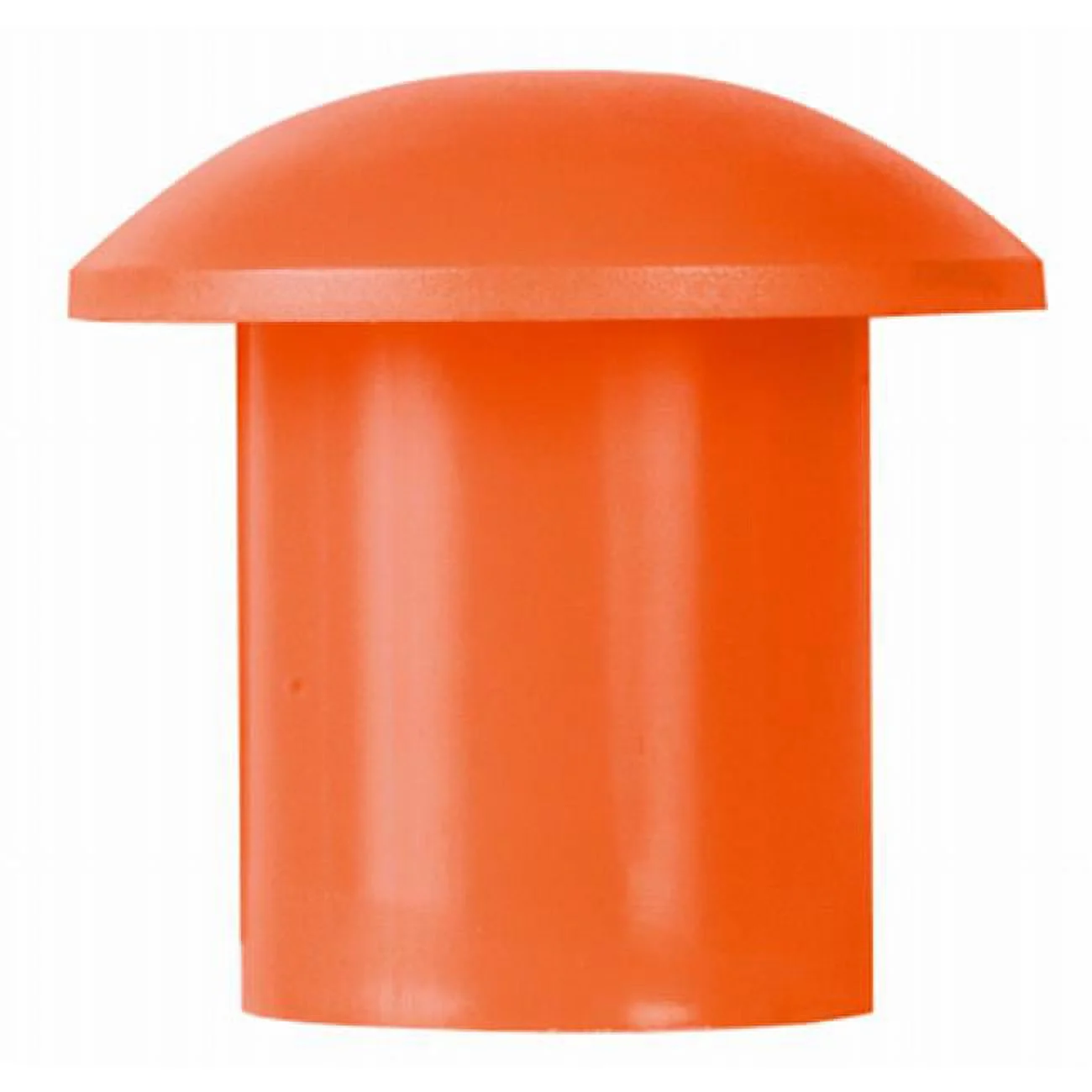 2.25 in. Plastic Domed Mushroom Rebar Cap - Bright Orange, 25 Count