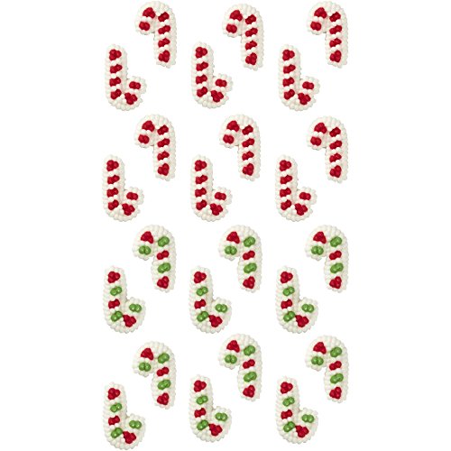 Wilton Mini Candy Cane Edible Cupcake Toppers